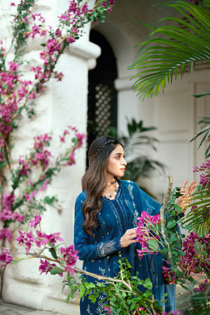 Qalamkar | Luxury Lawn Eid Edit | SB-11 Noray