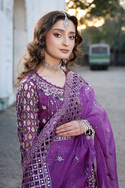 Maryams | Zeenat Luxury Formals | Crimson Bloom - Z-02