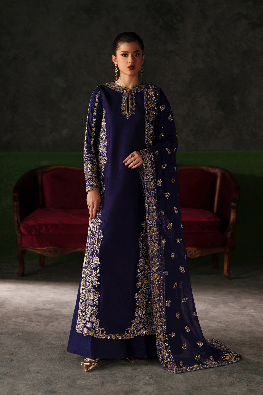 Emaan Adeel | Verve Silk Edit | AZURE SAPPHIRE - S0514