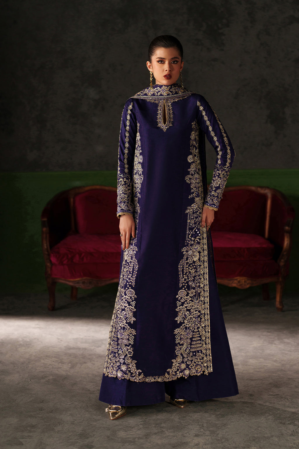 Emaan Adeel | Verve Silk Edit | AZURE SAPPHIRE - S0514
