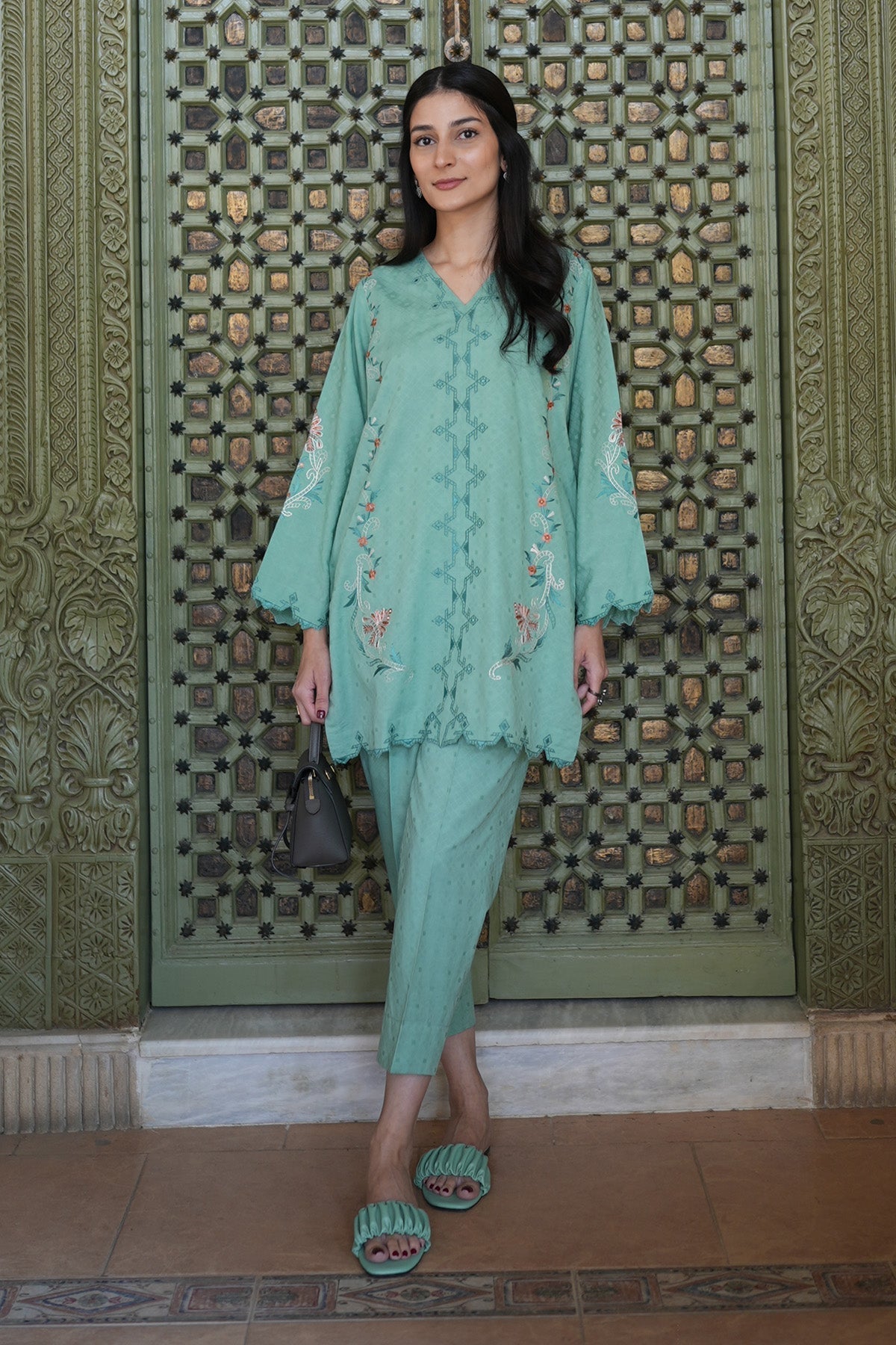 Sahar | Ready to Wear Basics | Teal Oasis - House Of Anaya