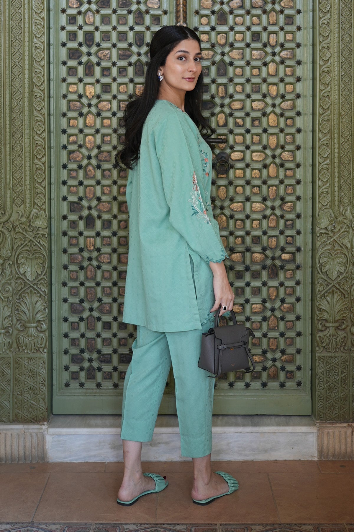 Sahar | Ready to Wear Basics | Teal Oasis - House Of Anaya