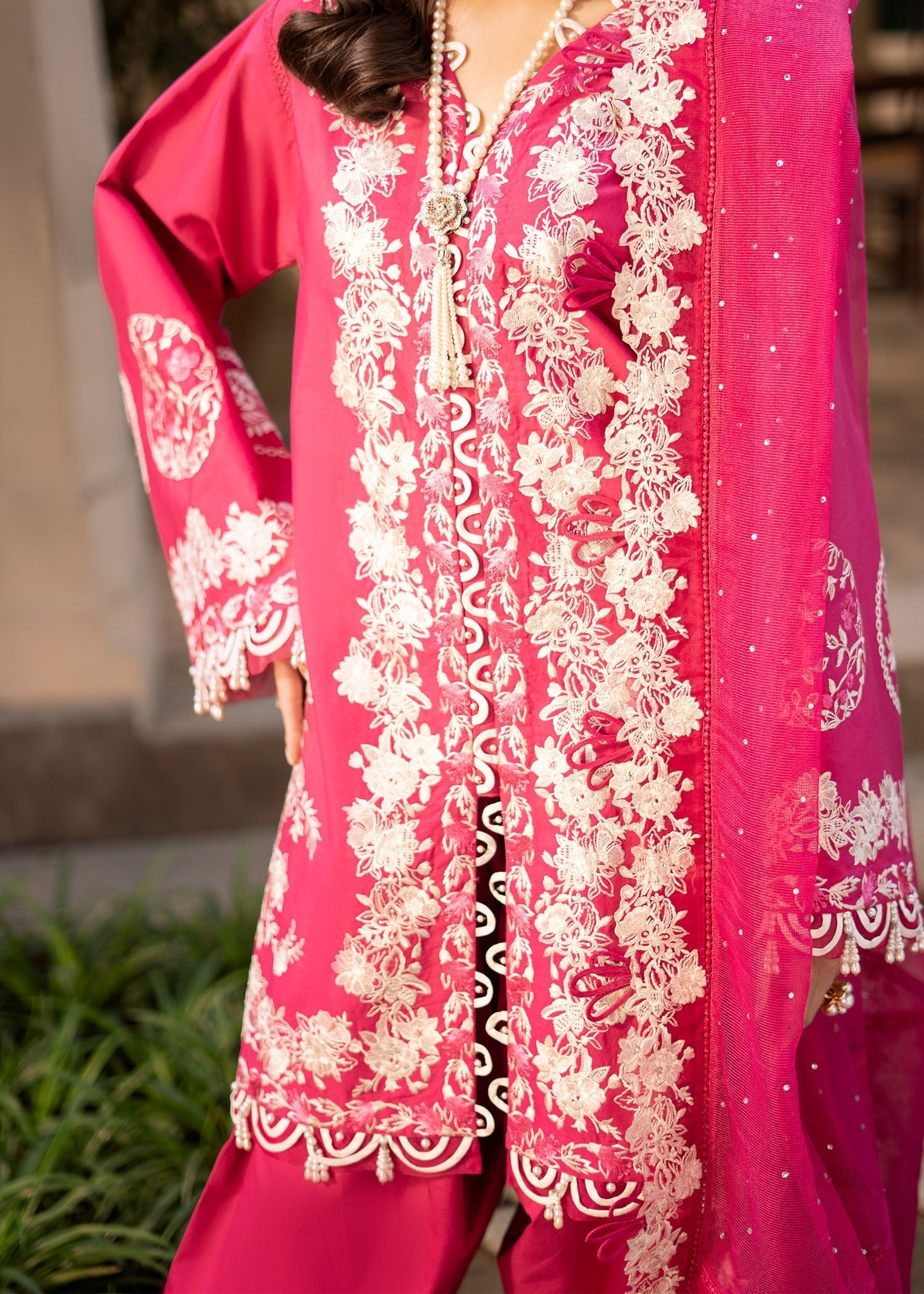 Fozia Khalid | Blossom Festive Lawn 25 | Peonies - House Of Anaya