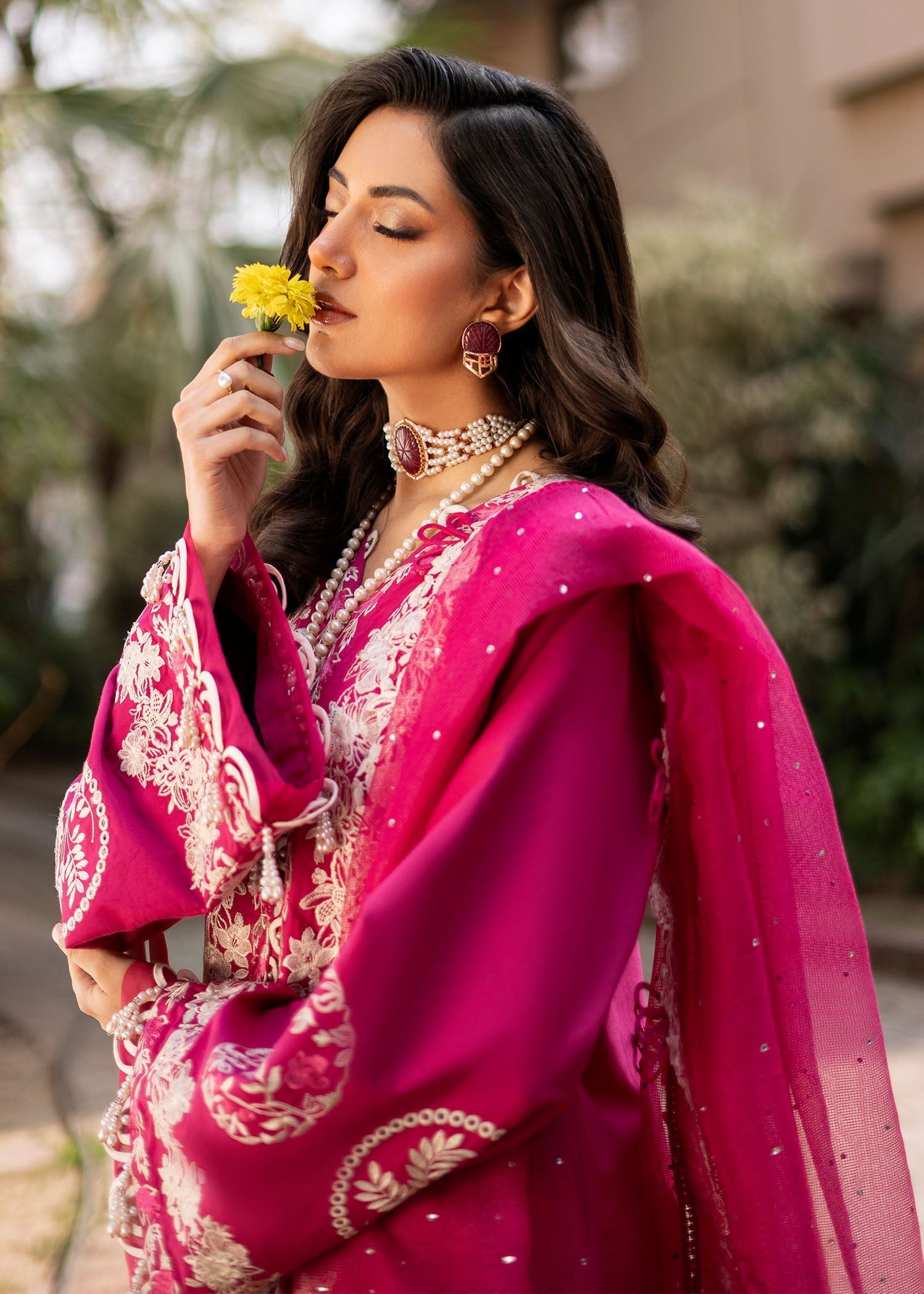 Fozia Khalid | Blossom Festive Lawn 25 | Peonies - House Of Anaya