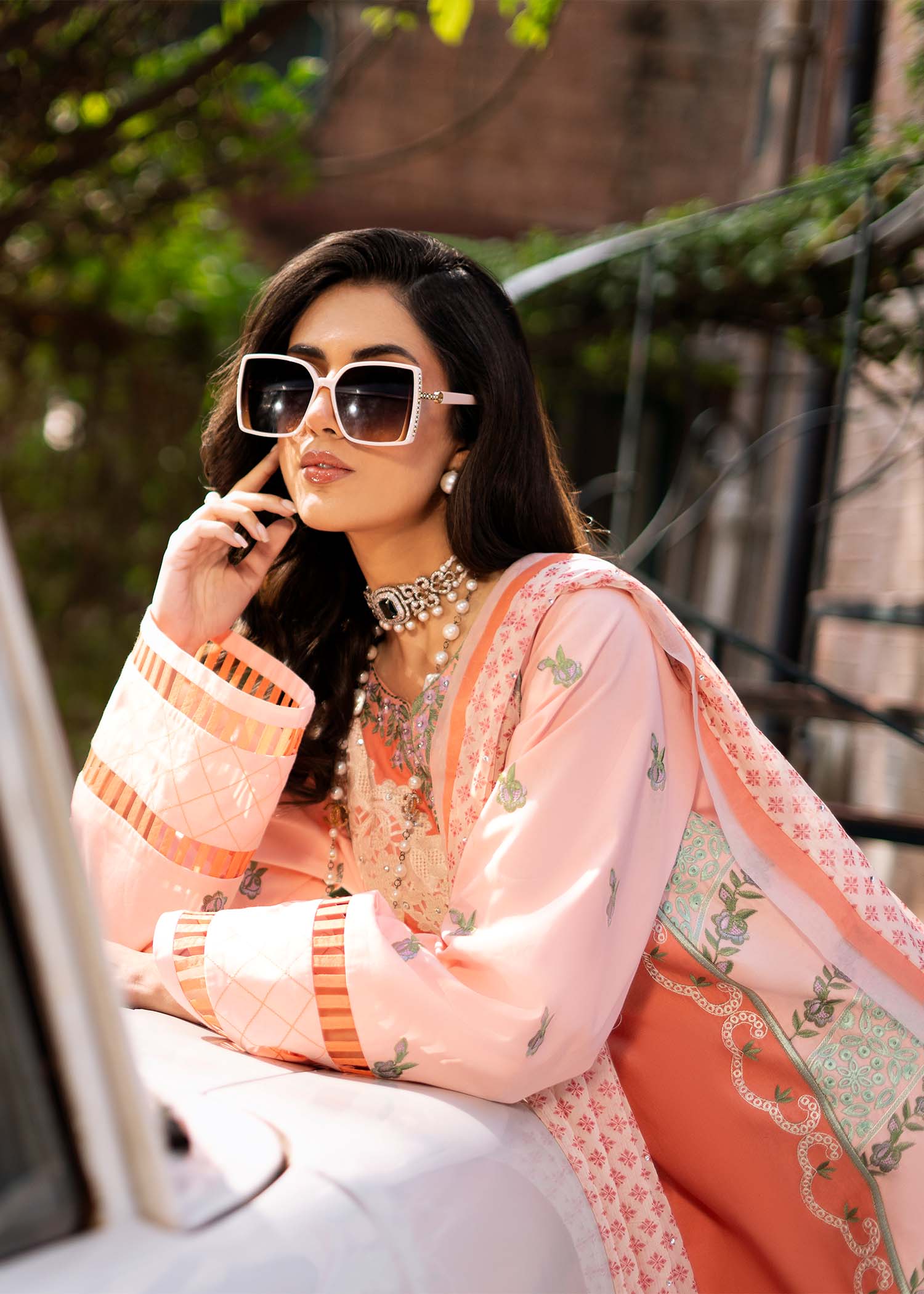 Fozia Khalid | Blossom Festive Lawn 25 | Zinnia - House Of Anaya