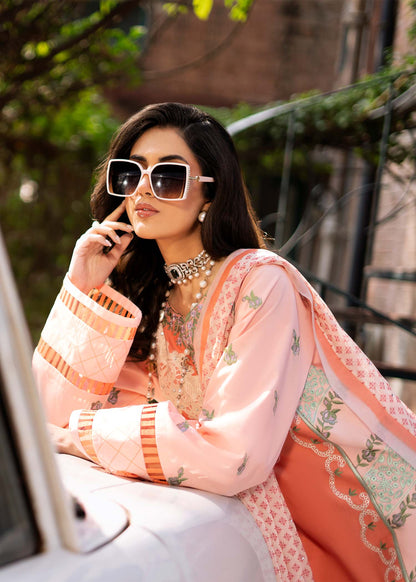 Fozia Khalid | Blossom Festive Lawn 25 | Zinnia - House Of Anaya