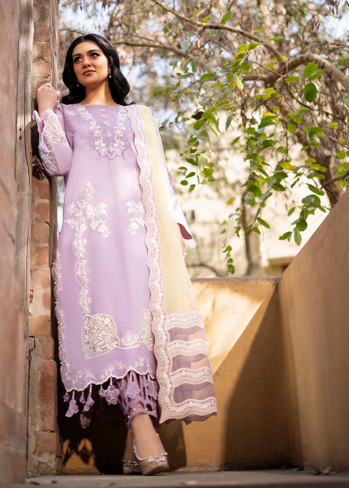 Fozia Khalid | Blossom Festive Lawn 25 | Iris - House Of Anaya