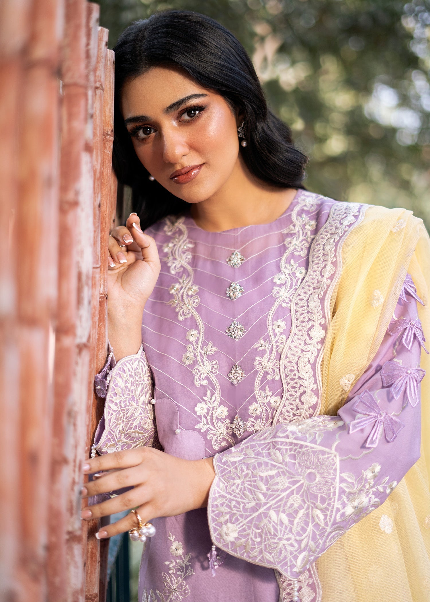 Fozia Khalid | Blossom Festive Lawn 25 | Iris - House Of Anaya