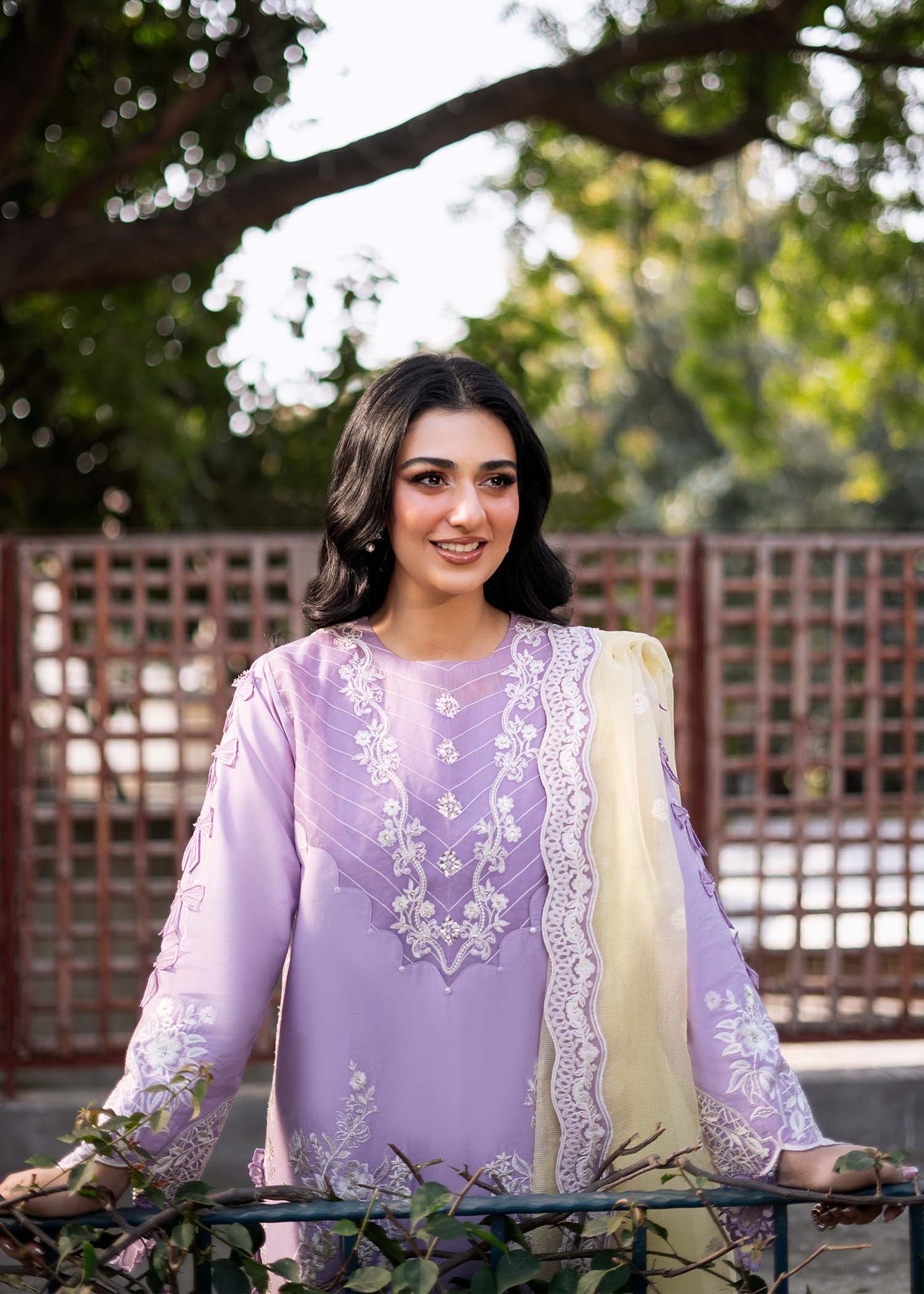 Fozia Khalid | Blossom Festive Lawn 25 | Iris - House Of Anaya
