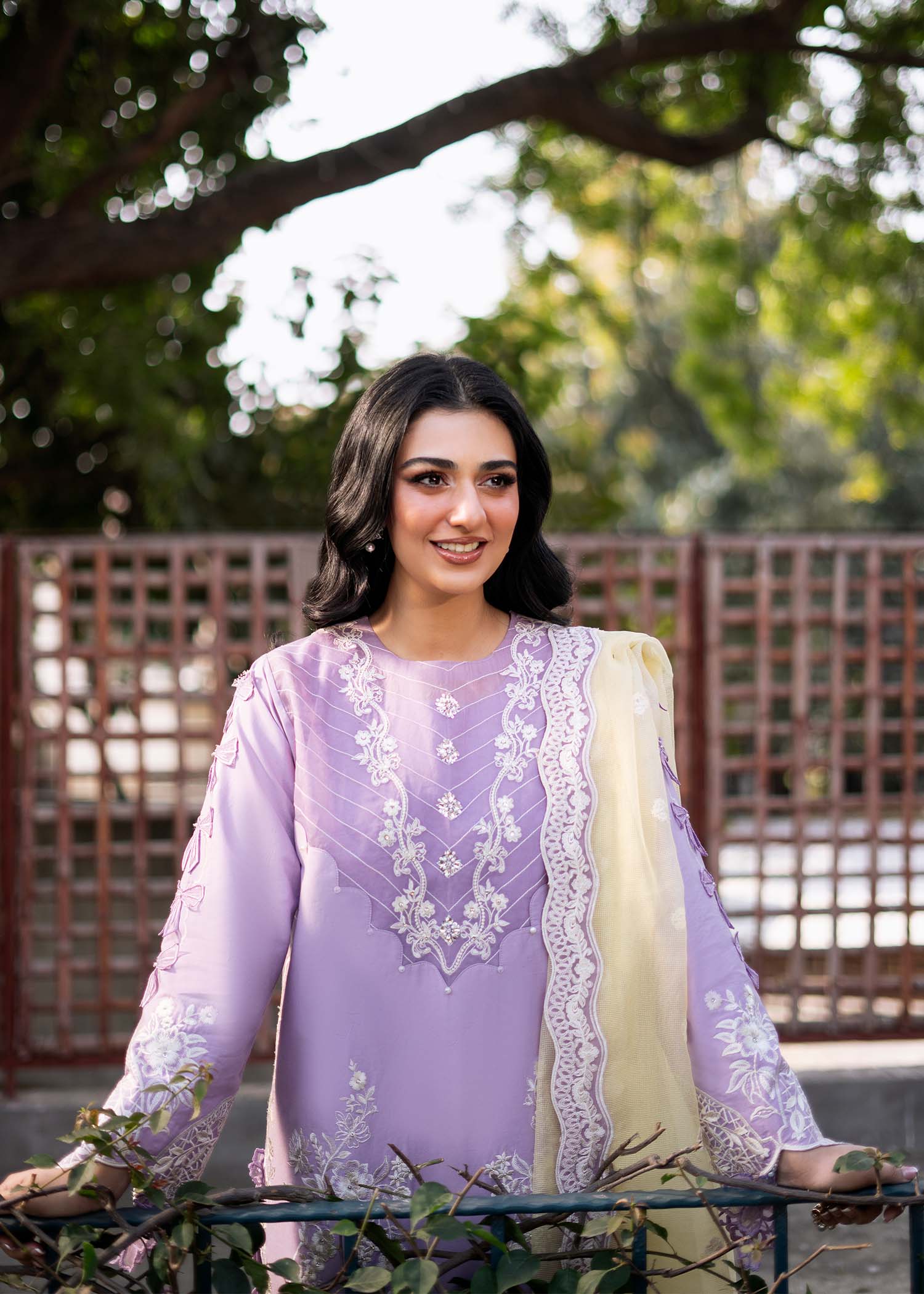 Fozia Khalid | Blossom Festive Lawn 25 | Iris - House Of Anaya