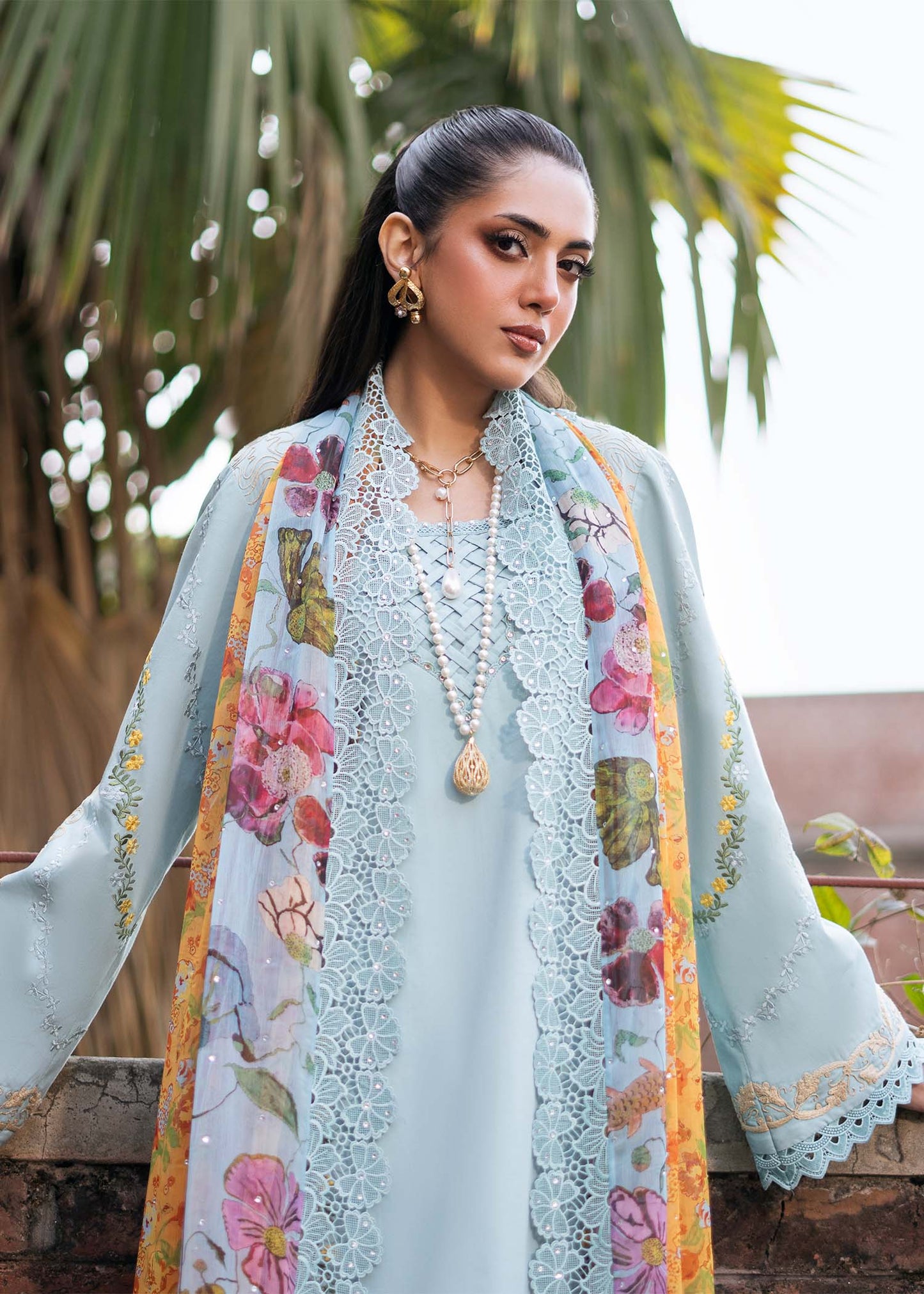 Fozia Khalid | Blossom Festive Lawn 25 |Freesia - House Of Anaya