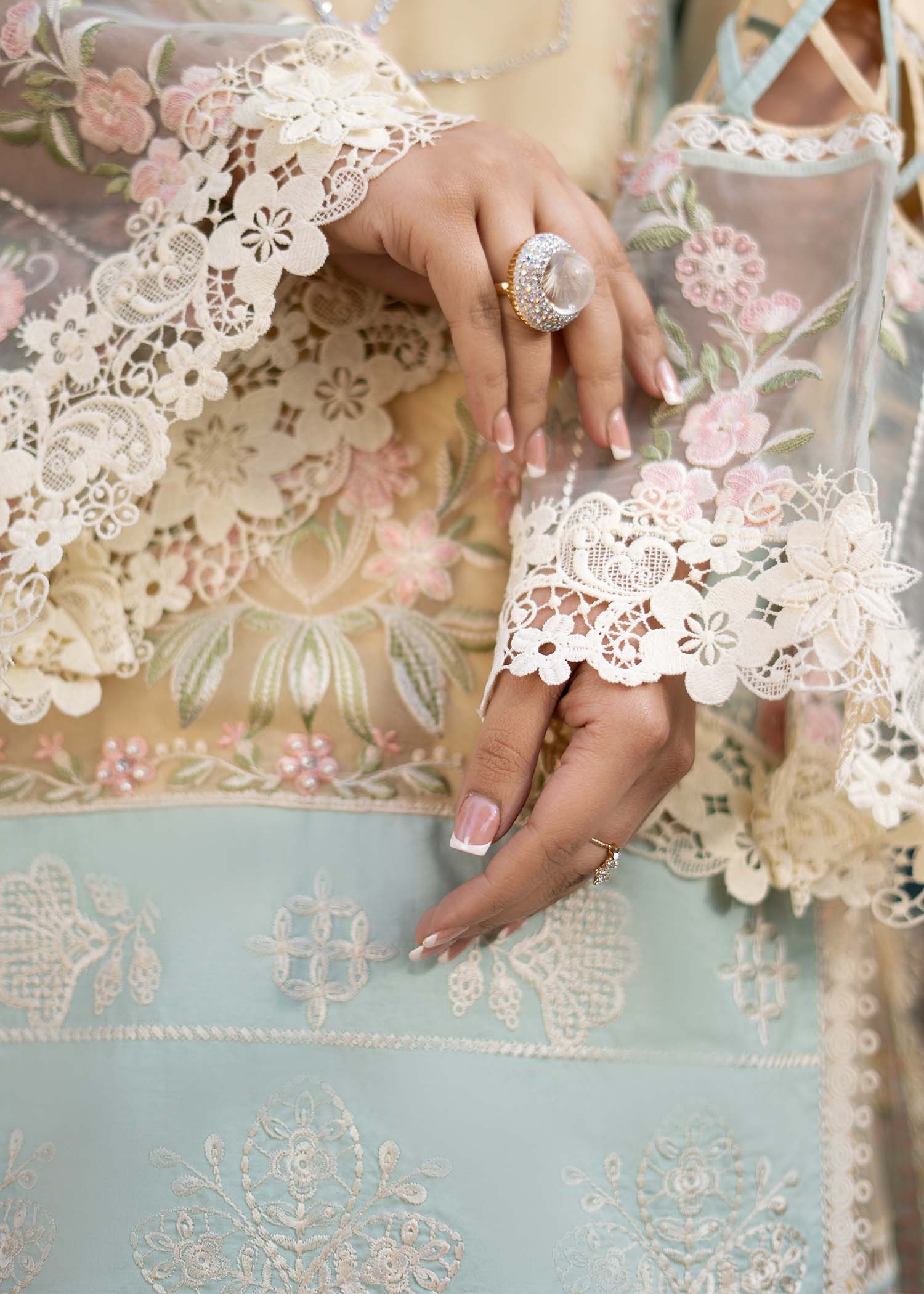 Fozia Khalid | Blossom Festive Lawn 25 | Primrose - House Of Anaya
