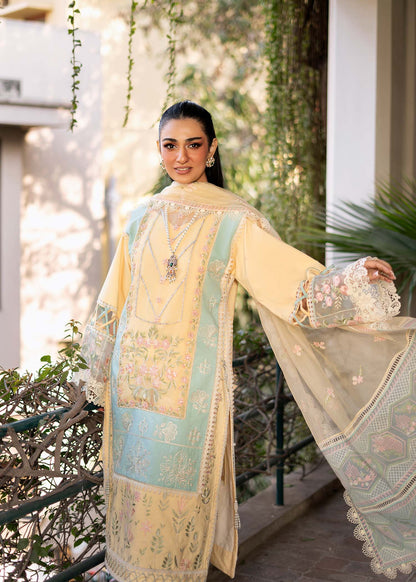 Fozia Khalid | Blossom Festive Lawn 25 | Primrose - House Of Anaya