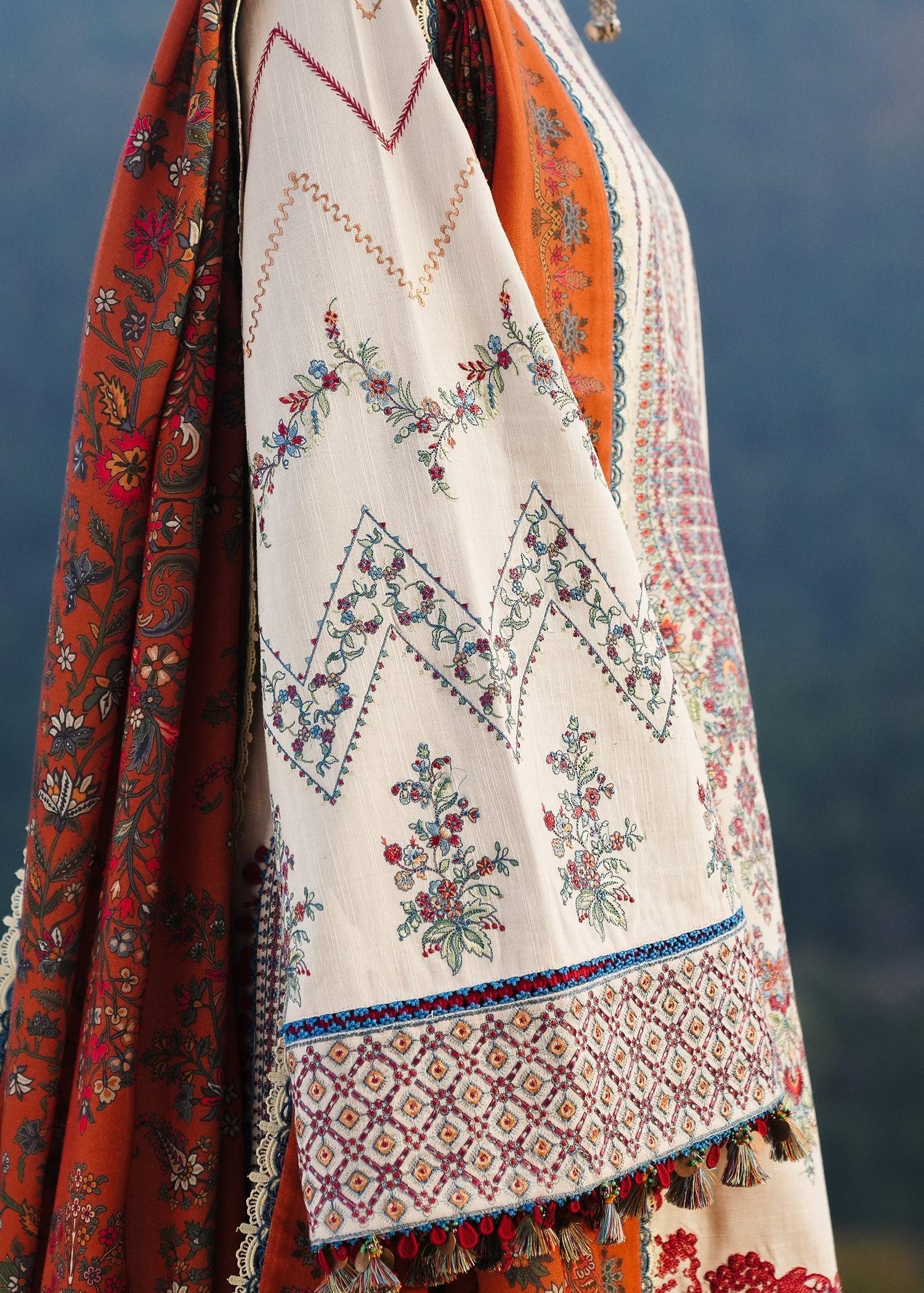 Hussain Rehar | Winter Shawl 24 | Almas