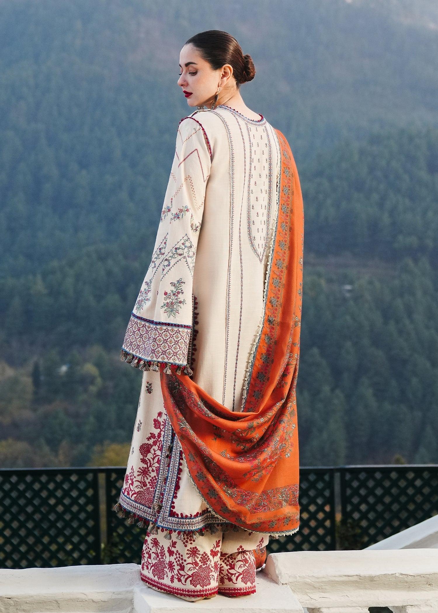 Hussain Rehar | Winter Shawl 24 | Almas