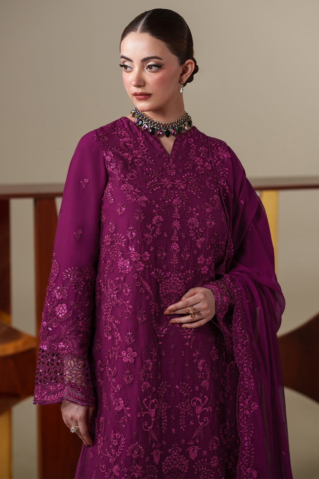 Emaan Adeel | Nouvelle Luxury Chiffon | THEA - S0445 - XL