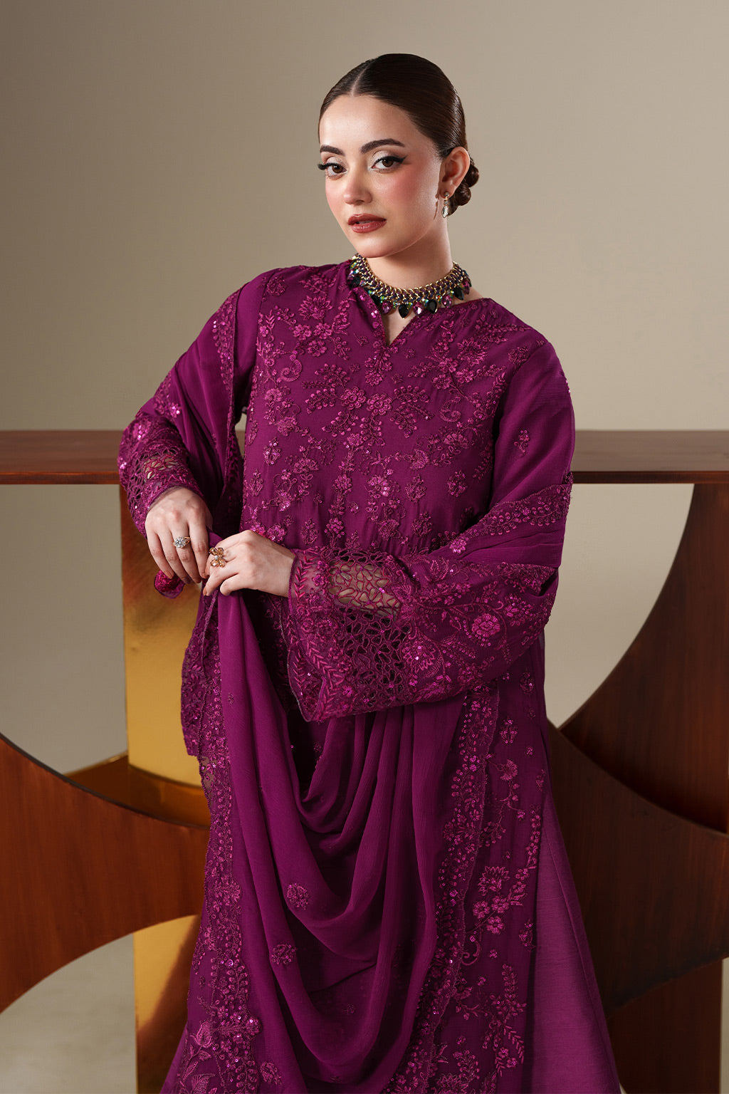 Emaan Adeel | Nouvelle Luxury Chiffon | THEA - S0445
