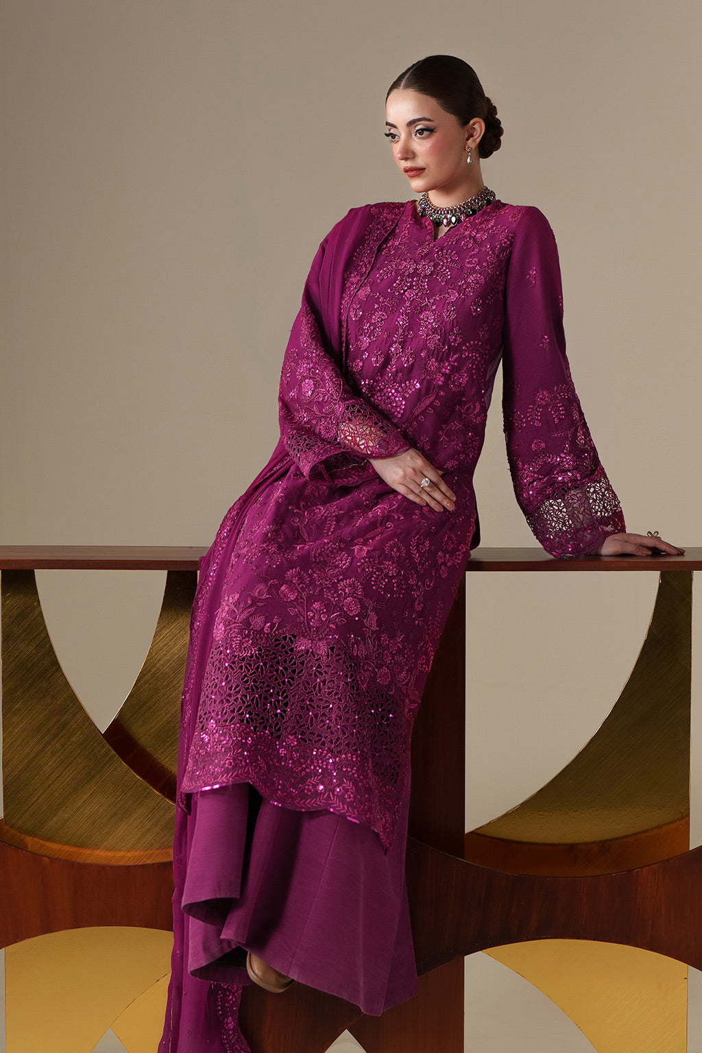 Emaan Adeel | Nouvelle Luxury Chiffon | THEA - S0445 - L