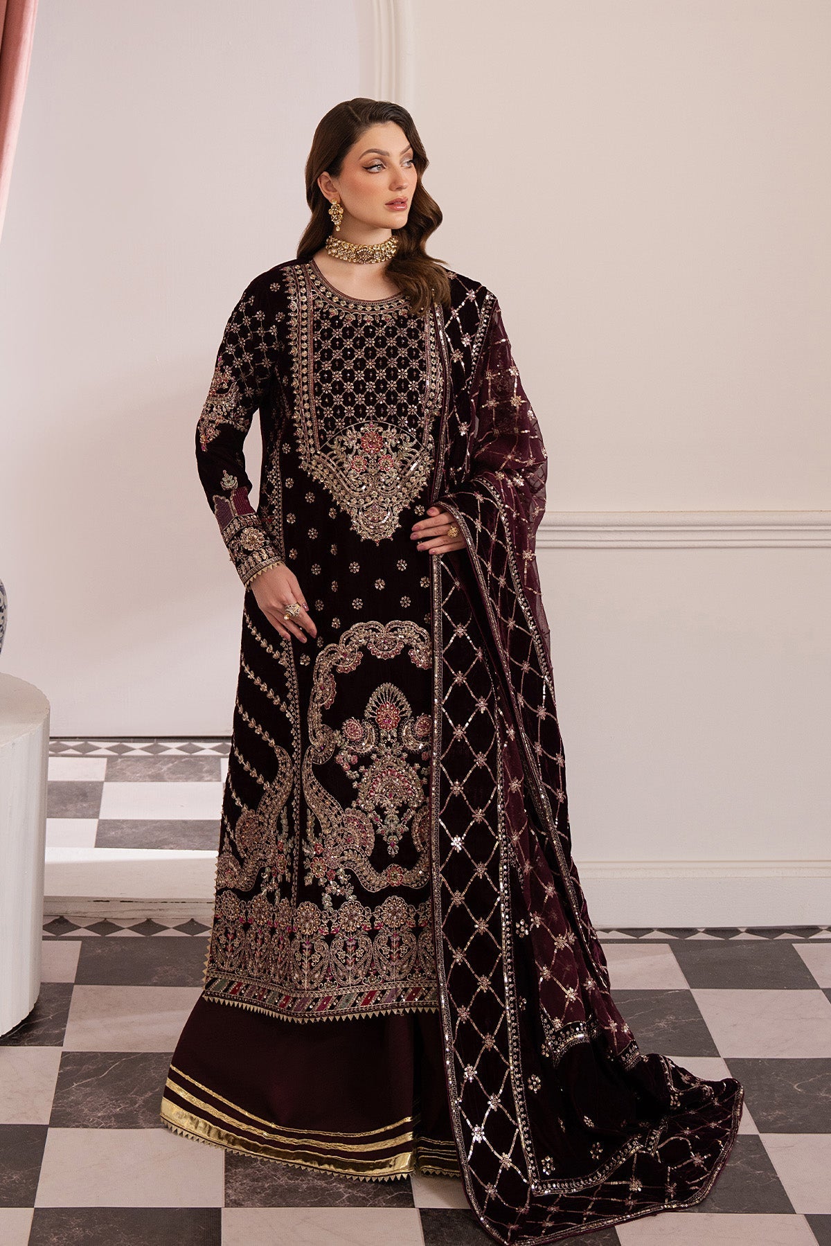 Raeesa Premium | Noirah Velvet | NV-003