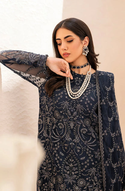 Maheer by Zarif Sequins Embroidered Net 3Pc Suit ZMU-02 ILANA