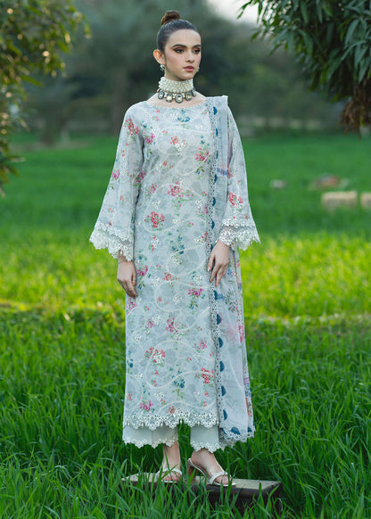 Sardinia | Printkari Lawn Edit 25 |  Silver Bush