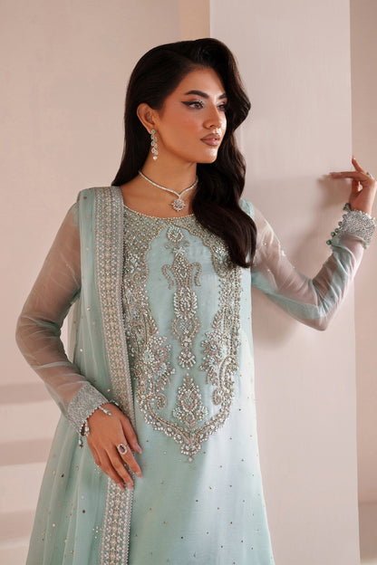 Alizeh | Aymal Handcrafted Luxury Formals | AF-BHM-4063-Azure