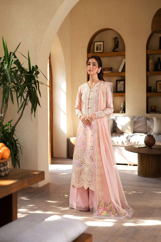 Maryam Hussain | Luxury Lawn 25 | Dimple - House Of Anaya