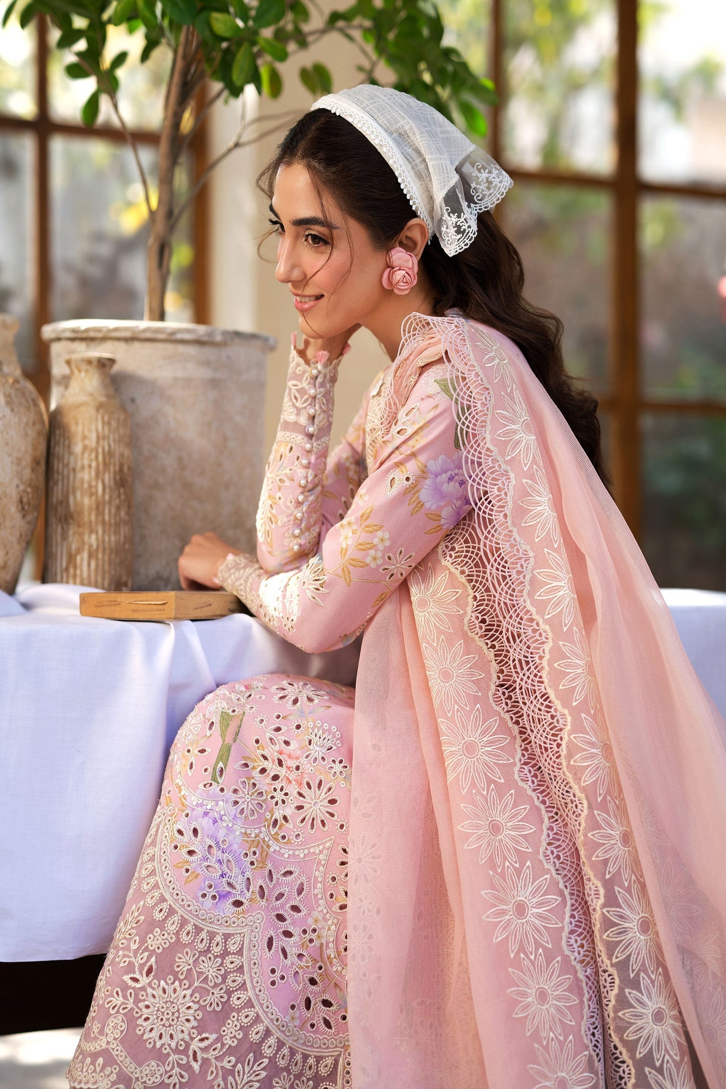 Maryam Hussain | Luxury Lawn 25 |  Dimple