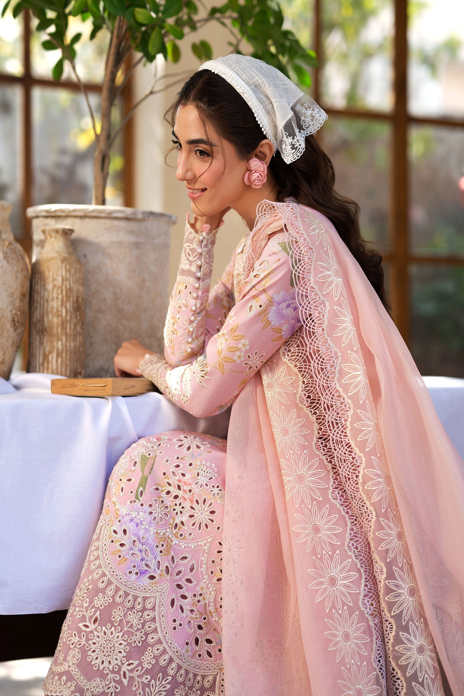 Maryam Hussain | Luxury Lawn 25 |  Dimple