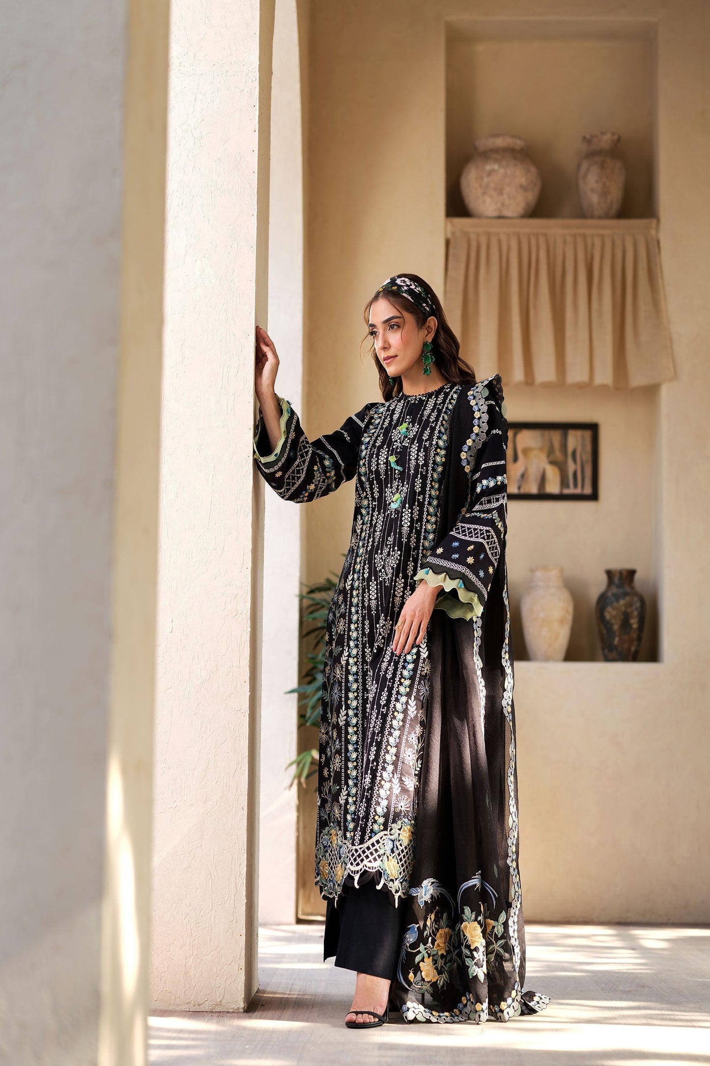 Maryam Hussain | Luxury Lawn 25 | Dawn - House Of Anaya