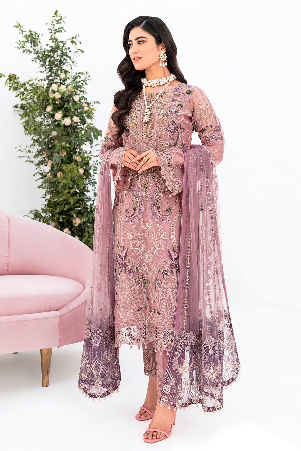 Ramsha | Minhal Organza Collection | M-804 - House Of Anaya