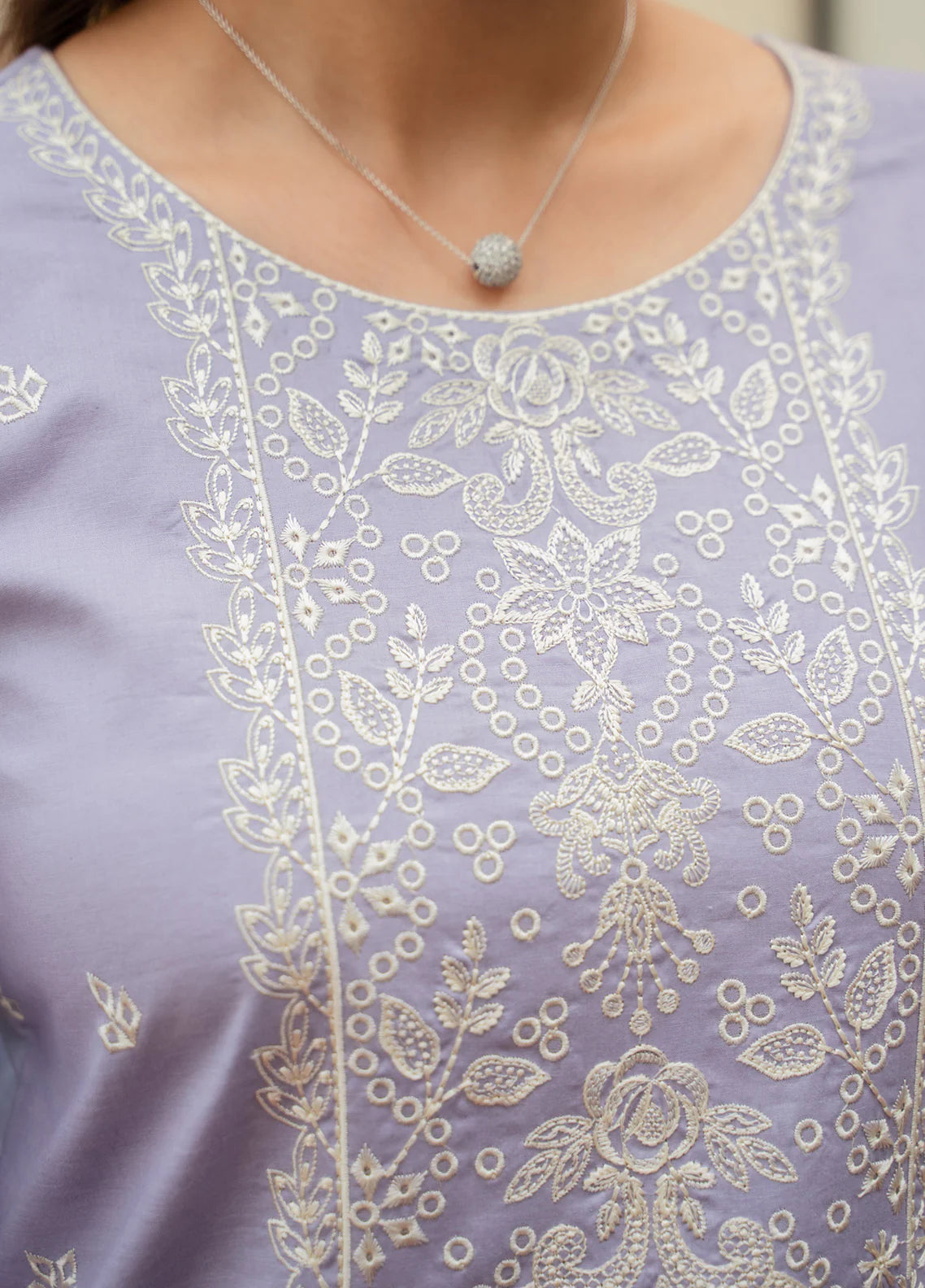 Gulaal | Embroidered Basics | Serene Lilac