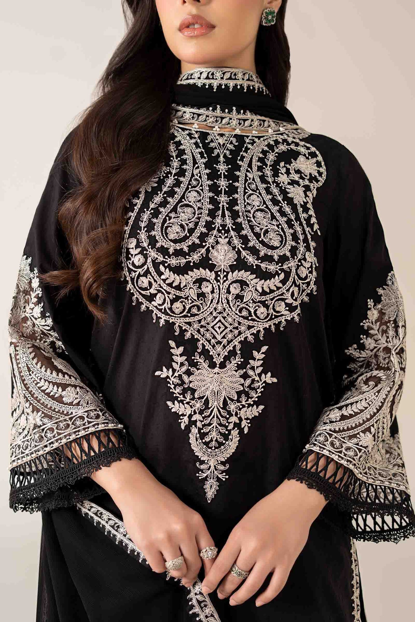 Maria B | Luxury Winter Pret 25 | DW-MN25-12-Black
