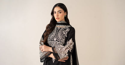 Maria B | Luxury Winter Pret 25 | DW-MN25-12-Black