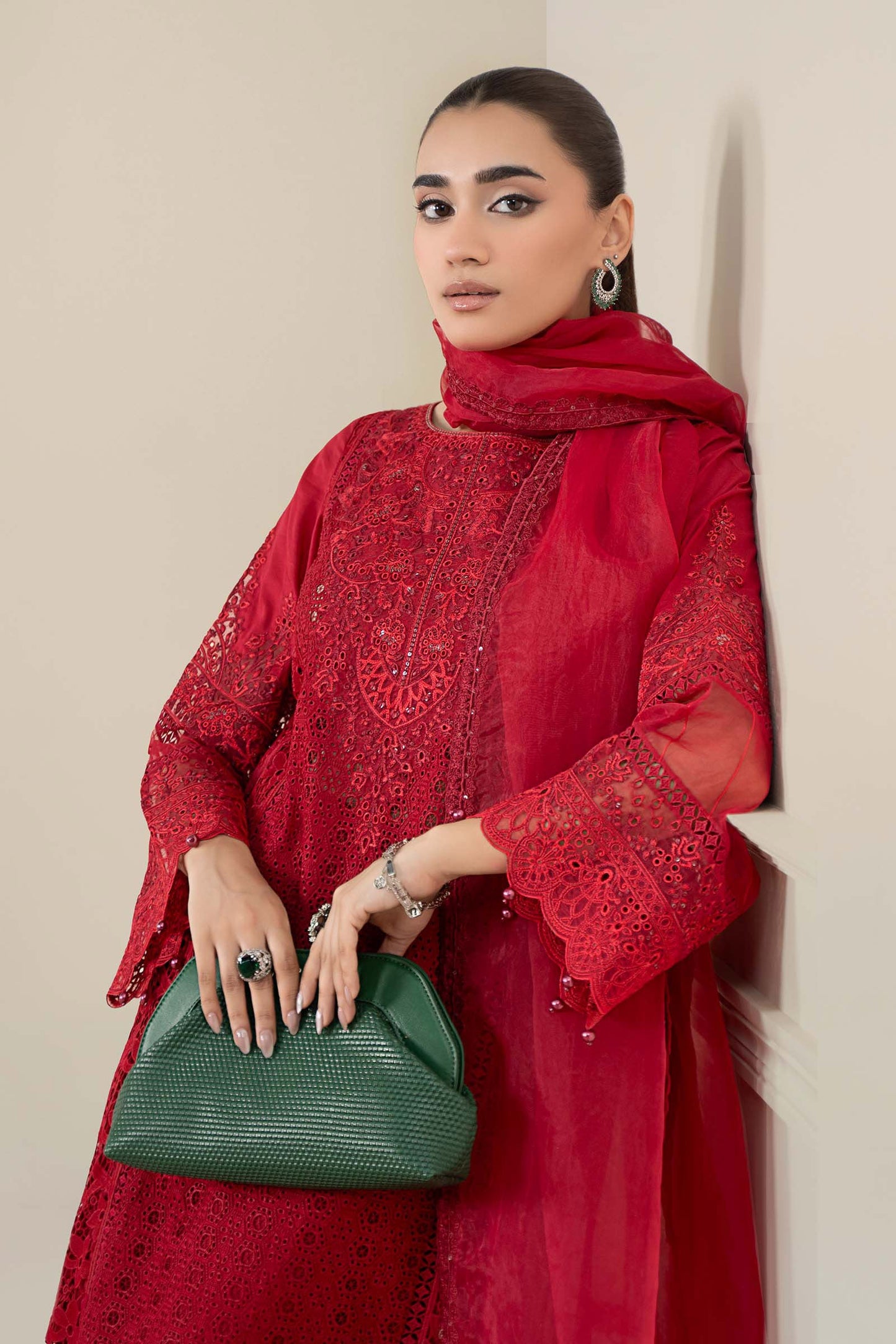 Maria B | Luxury Winter Pret 25 | DW-EF25-08-Red