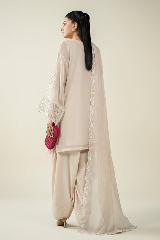 Maria B | Luxury Winter Pret 25 | DW-EA25-123-Off White