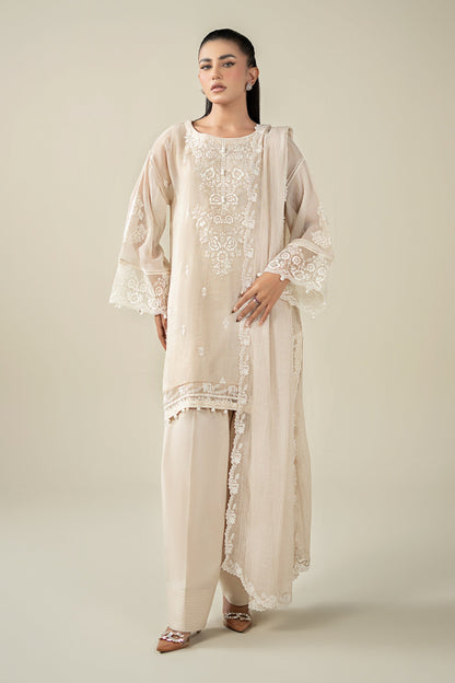Maria B | Luxury Winter Pret 25 | DW-EA25-123-Off White