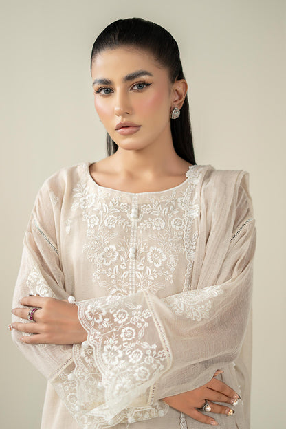 Maria B | Pre Fall Dresses | 3 Piece Embroidered Cotton Net Suit QQ