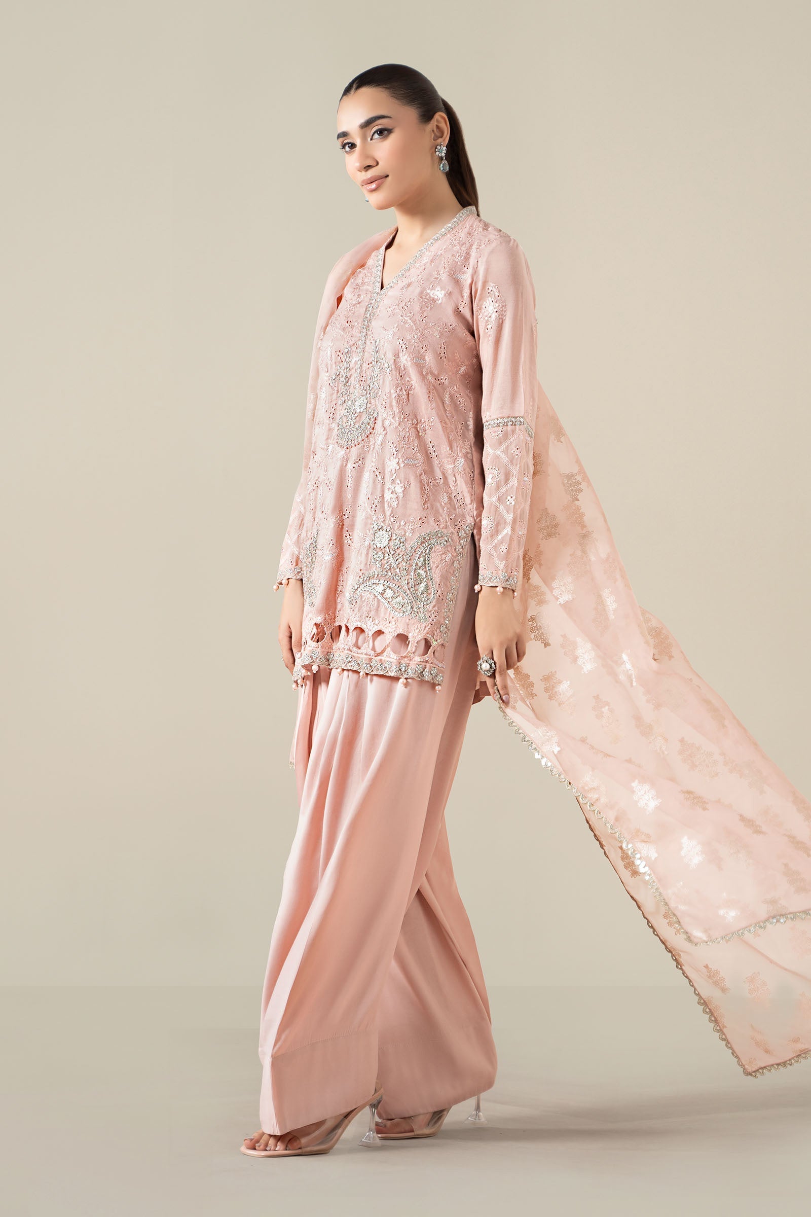 Maria B | Pre Fall 25 | Paper Cotton Suit 17