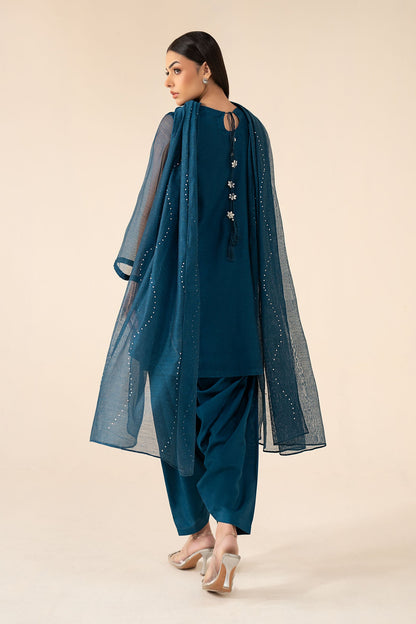 Maria B | Eid Collection 26 | 3 Piece Embellished Cotton Net Suit