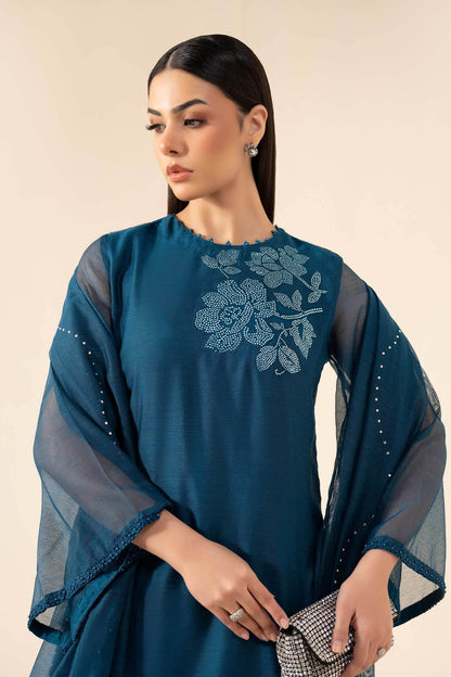 Maria B | Eid Collection 26 | 3 Piece Embellished Cotton Net Suit