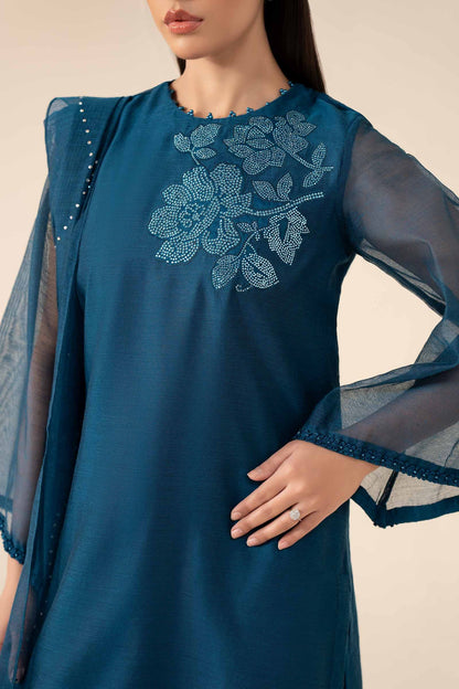 Maria B | Eid Collection 26 | 3 Piece Embellished Cotton Net Suit