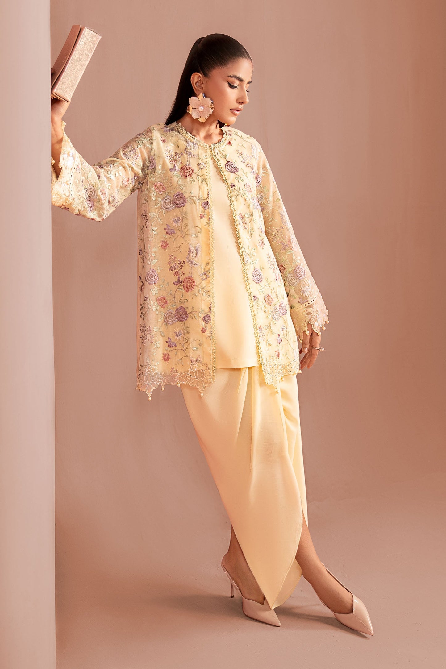 Maria B | Eid Collection 26 | 3 Piece Embroidered Cotton Net Suit