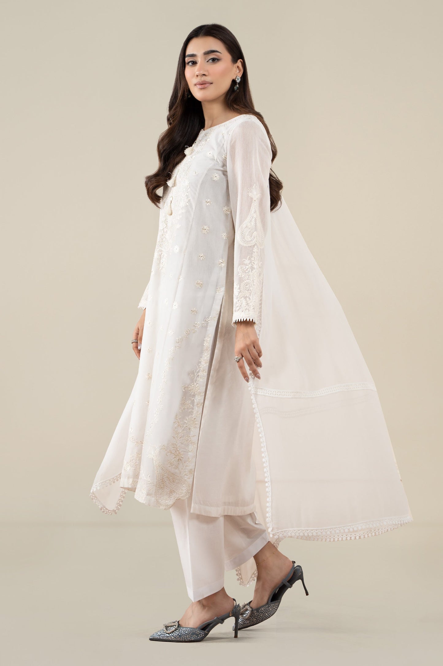 Maria B | Pre Fall 25 | Paper Cotton Suit 07