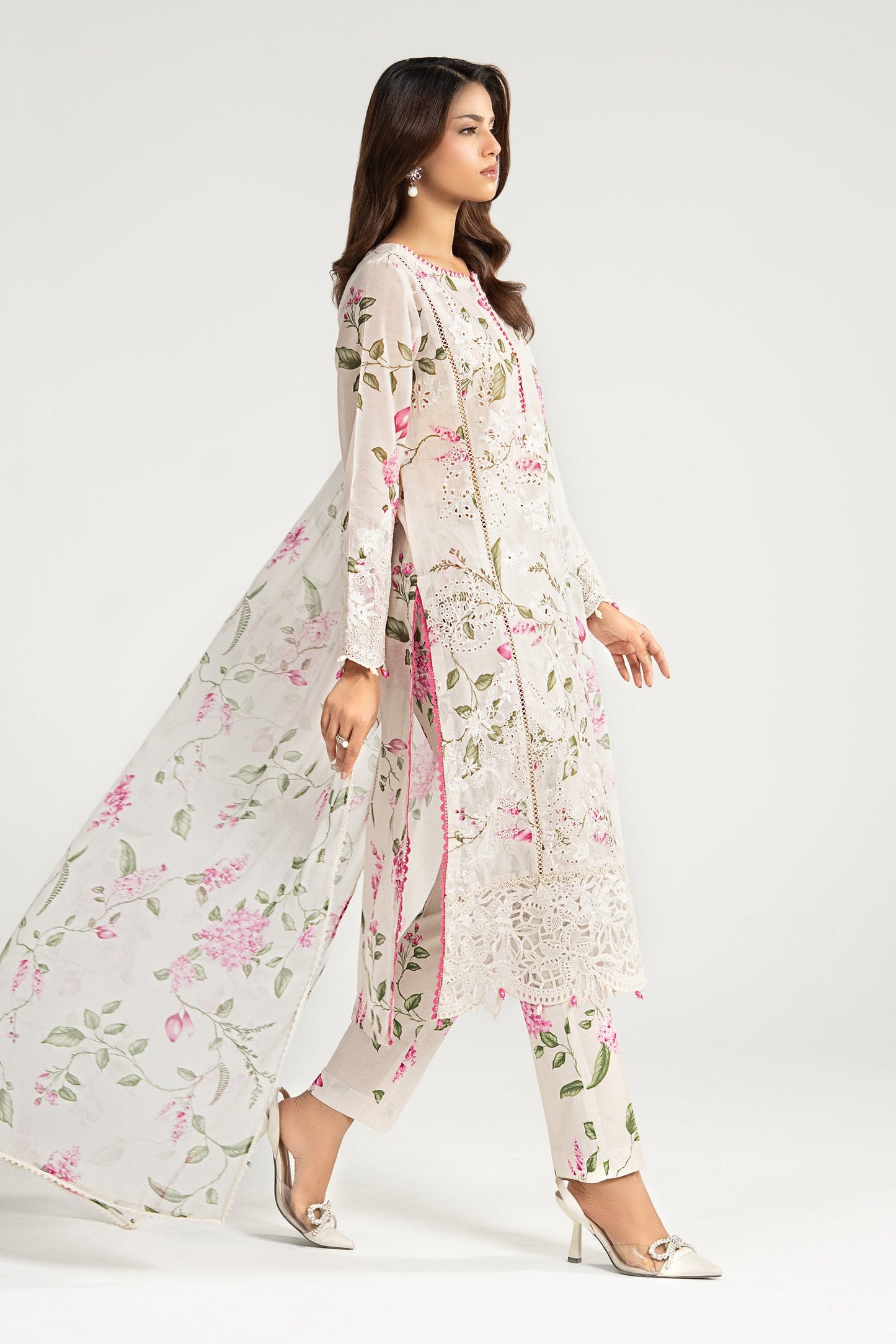 Maria B | Eid Collection 26 | 3 Piece Embroidered Paper Cotton Suit