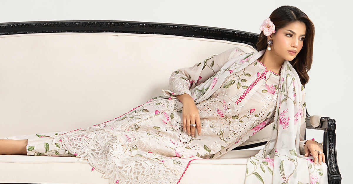 Maria B | Eid Collection 26 | 3 Piece Embroidered Paper Cotton Suit
