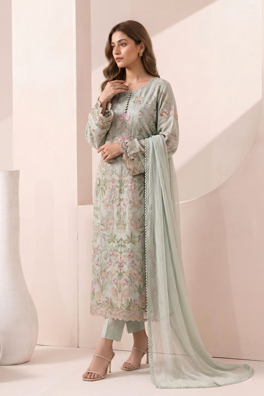 Maria B | Eid Collection 26 | 3 Piece Embroidered Dobby Jacquard Suit