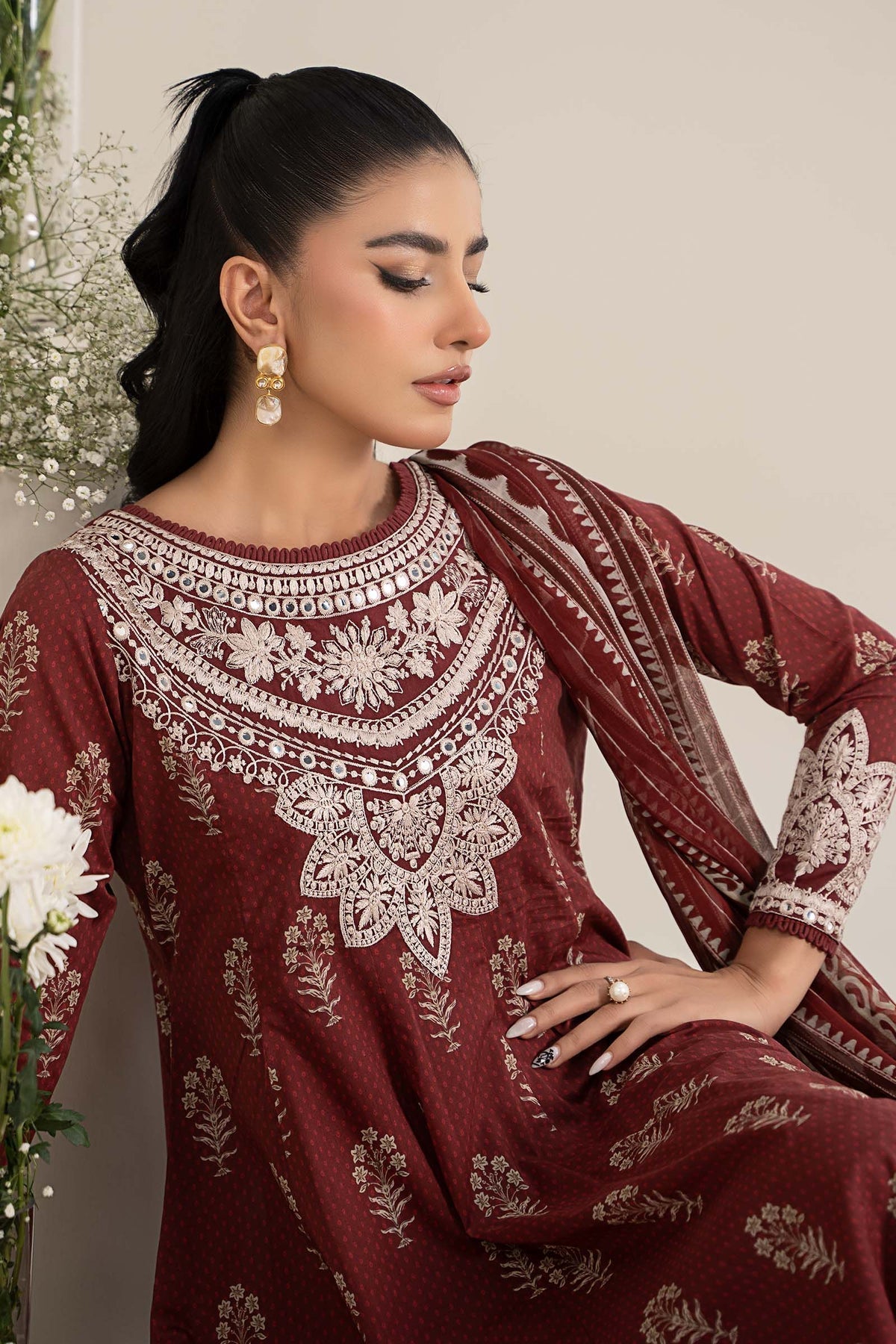 Maria B | Casual Pret 25 | DW-EF25-22 - House Of Anaya