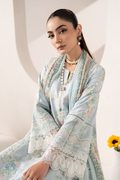 Maria B | Eid Collection 26 | 3 Piece Embroidered Paper Silk Suit