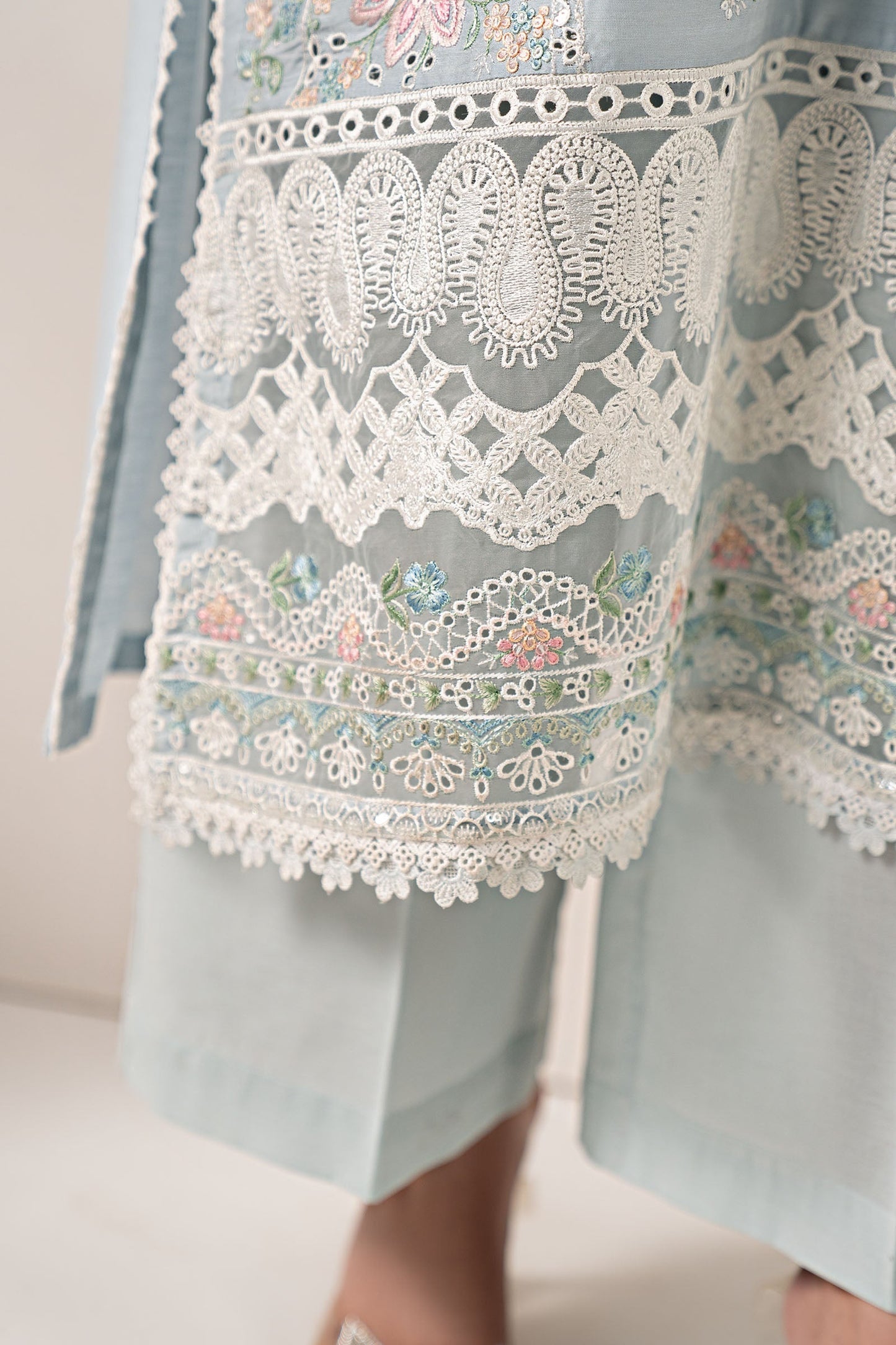 Maria B | Eid Collection 26 | 3 Piece Embroidered Paper Silk Suit